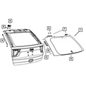 Genuine Mopar Lift-gate Glass Prop Right 68083884AA. Fixed Price $63.53.