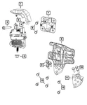 Genuine Mopar Engine Mount Isolator 68519625AA. Fixed Price $243.54.