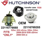 Oem Engine Motor Xfr Case Mount Kit Bmw 22116776668 535I Xdrive, 535XI, 525XI. Fixed Price $220.00.