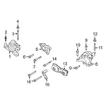 For Lincoln Mkt 2010-2019 W712948S437 Lower Engine Mount Bolt. Fixed Price $31.88.