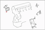 Genuine Mercedes Engine Mount Support Right 6022230804. Fixed Price $205.00.
