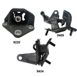 Manual Transmission Mounts Left, Rear, Front Set Pcs Fits Honda Accord 3.0L. Fixed Price $42.00.