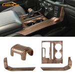 Wood Grain Center Console Gear Shift Cup Holder Cover Trim Ford F150 2021-26. Fixed Price $139.99.