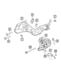 Genuine Mopar Engine Mount Bracket Left Side 68310813AC. Fixed Price $59.60.