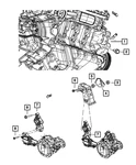 Genuine Mopar Engine Mount Heat Shield Right Side 52122418AD. Fixed Price $7.11.