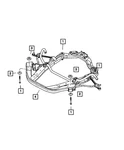 Genuine Mopar Cradle Isolator Front 4782133. Fixed Price $10.58.