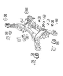 Genuine Mopar Cradle Isolator 68319615AC. Fixed Price $86.85.