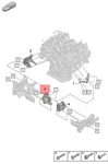 Genuine Porsche Cayenne 9YA Engine Mounting Right PAB199372B. Fixed Price $376.58.