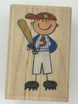 Inkadinkado Me And My Big Ideas Baseball Boy Sports Wood Mount Rubber Stamp. Fixed Price $10.64.
