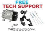 Dirty Dingo Oe Sanden SD7B10 Ls Low Mount Ac Combo Kit Truck, Vvt, Camaro, Gto. Fixed Price $468.99.