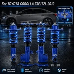 Blue Coilovers For 2009-2019 Toyota Corolla E140 E170 Adj Height Camber Plate. Fixed Price $339.86.