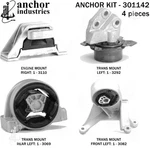 Anchor Engine Mount Kit For Equinox, Torrent 301142. Fixed Price $276.38.