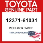 Toyota Genuine 1237161031 Insulator Engine Mounting Rear NO.1 12371-61031 Oem. Fixed Price $105.94.