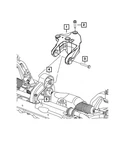 Genuine Mopar Engine Mount Bracket Rear 5090697AA. Fixed Price $110.52.