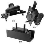 Engine Mounts & Transmission 3PCS Ford Excursion 05-00 V8-5.4L 4WD. Fixed Price $89.00.