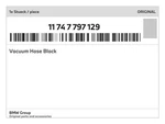 Genuine Bmw Vacuum Hose Black 11-74-7-797-129 New. Fixed Price $35.21.