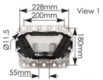 Volvo Rear Engine Mount #20399992 Fits Vn, Vnl, Vhd Trucks. Fixed Price $233.00.