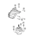 Genuine Mopar Engine Mount Isolator 68620587AB. Fixed Price $119.74.