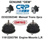 Oem Engine Motor Transmission Mounts Set Bmw M3 Z3; 11812283798 Corteco. Fixed Price $220.20.