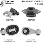 Anchor Engine Mount Kit For 2013-2017 Nissan Juke 300621. Fixed Price $255.01.