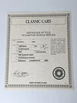 Danbury Mint - Title Only 1957 Chrysler 300C Convertible Cloud White. Fixed Price $9.99.