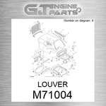 M71004 Louver Fits John Deere (surplus Open Box). Fixed Price $137.99.