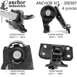 Anchor Engine Mount Kit For 11-16 Scion Tc 300387. Fixed Price $250.60.