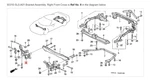 Acura Honda Genuine Oem Nsx Bracket Assembly, Right Front Cross 50310-SL0-A01. Fixed Price $2230.46.