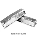 Mooneyes Finned Aluminum Valve Covers Ford Fe Big Block V8 352 427 Engine MP651. Fixed Price $699.99.