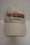 Vintage Dodge Motor Sports - Solid Back Strap Blue Beige. Fixed Price $14.95.