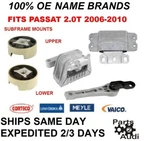 Motor Mounts, Oe Engine Auto Transmission Mount, Subframe 2.0T Passat 6-10. Fixed Price $220.00.