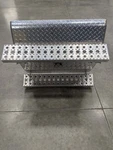 Damaged Freightliner Lh Diamond Plate Battery Box Cover P/n A06-88241-004. Fixed Price $1621.00.