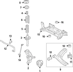 Genuine Volkswagen Lower Mount 3WA-199-867-B. Fixed Price $34.17.