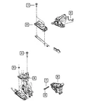 Genuine Mopar Engine Mount Bracket Right Side 4721734AF. Fixed Price $53.41.