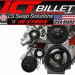 Ict Billet Ls Truck Low Mount 6-RIB Sanden 7176 A/c Compressor Bracket. Fixed Price $359.99.