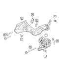 Genuine Mopar Engine Mount Bracket Left Side 68496575AA. Fixed Price $68.21.