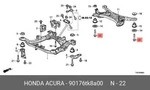 Genuine Oe Bolt Metal 90176TK8A00 For Honda 90176T-K8A00. Fixed Price $12.93.