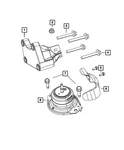 Genuine Mopar Engine Mount Heat Shield Right Side 5147152AC. Fixed Price $18.16.