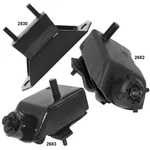 Front Lh & Rh Engine Mounts W. Rear Trans 3PCS Ford Mustang 91-87 5.0L. Fixed Price $72.00.