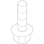 Genuine Nissan Transmission Cross-member Bolt 11298-AG90A. Fixed Price $7.16.