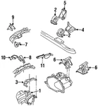 Genuine Ford Engine Mount F5RZ-6038-A. Fixed Price $32.36.