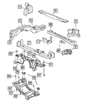 Genuine Mopar Cradle Isolator 4684285AB. Fixed Price $48.41.