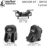 Anchor Engine Mount Kit For 02-05 Dodge Ram 1500 300152. Fixed Price $174.21.