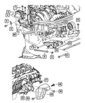 Genuine Mopar Engine Mount Bracket 4892063AA. Fixed Price $104.13.