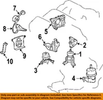 Toyota Oem 04-06 Camry-engine Mount 123630A110. Fixed Price $117.66.