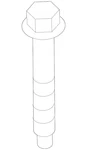 Genuine Ford Automatic Transmission Mount Bolt W500743S439. Fixed Price $7.26.