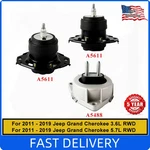 3PC Engine Mount For Jeep Grand Cherokee Rwd 11-19 V6 3.6L V8 5.7L A5611 A5488. Fixed Price $47.99.