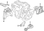 Genuine Honda Mount 50850-3A0-A11. Fixed Price $148.50.