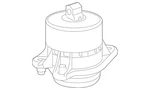 Genuine Mercedes-benz Engine Mount 222-240-80-17. Fixed Price $241.02.