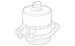 Genuine Mercedes-benz Engine Mount 222-240-82-00. Fixed Price $193.06.